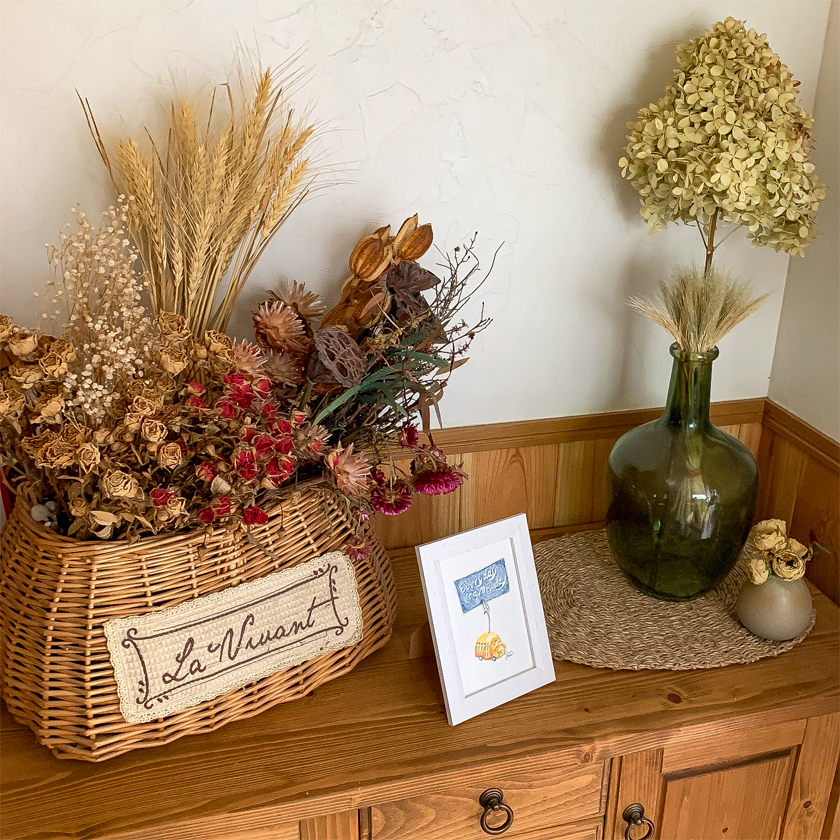 moguの色鉛筆画　ほのぼの可愛い癒し　毎日が新しい日